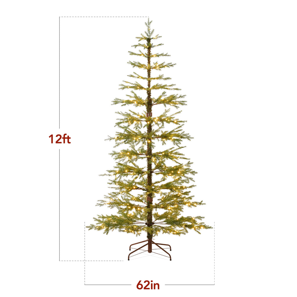 Pre-Lit Sparse Christmas Tree w/ 2-in-1 LED Lights, Cordless Connection