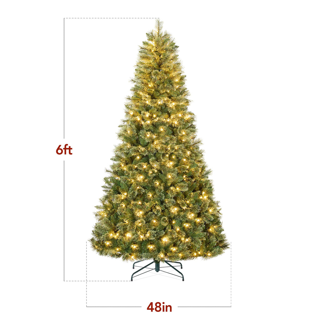 Pre-Lit Premium Cashmere Christmas Tree w/ Cordless Connection, LED Lights