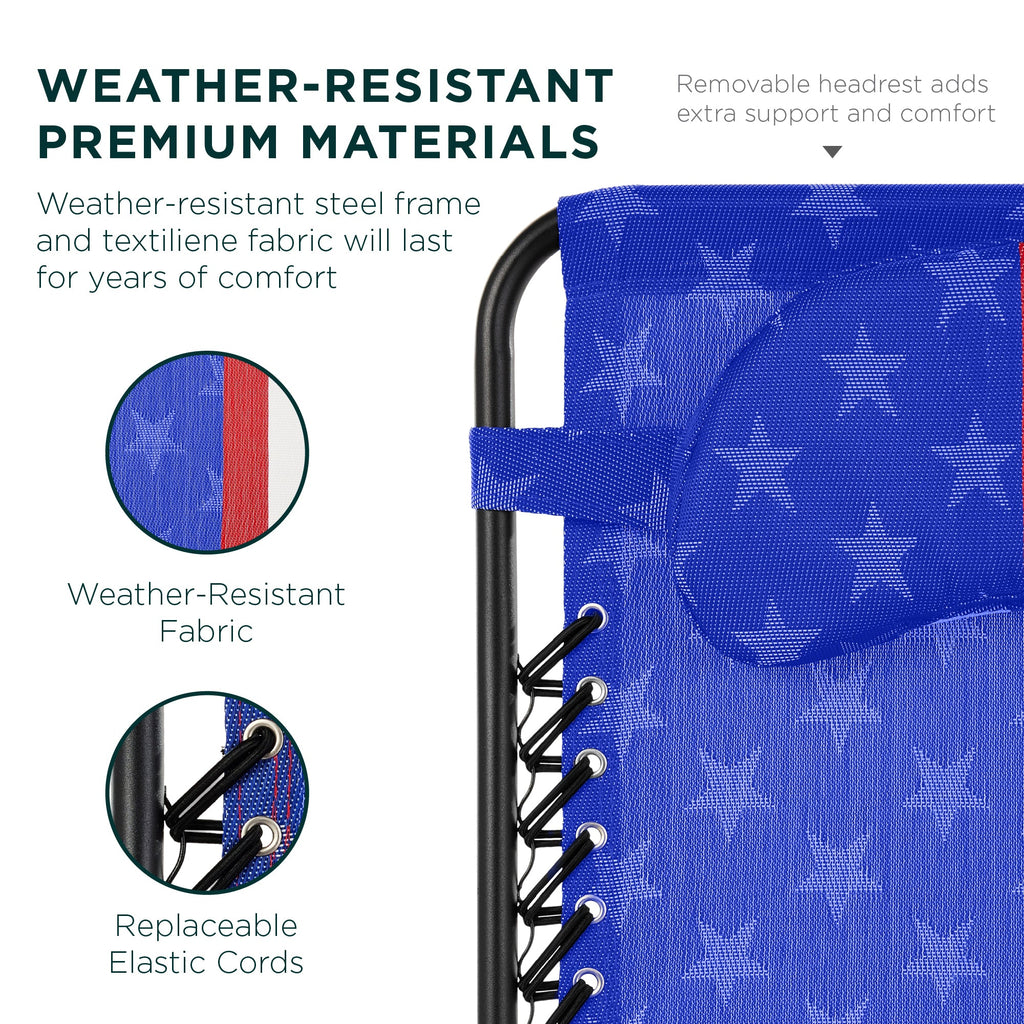 Oversized Reclining Zero Gravity Chair Lounger w/ Cup Holder, Pillow