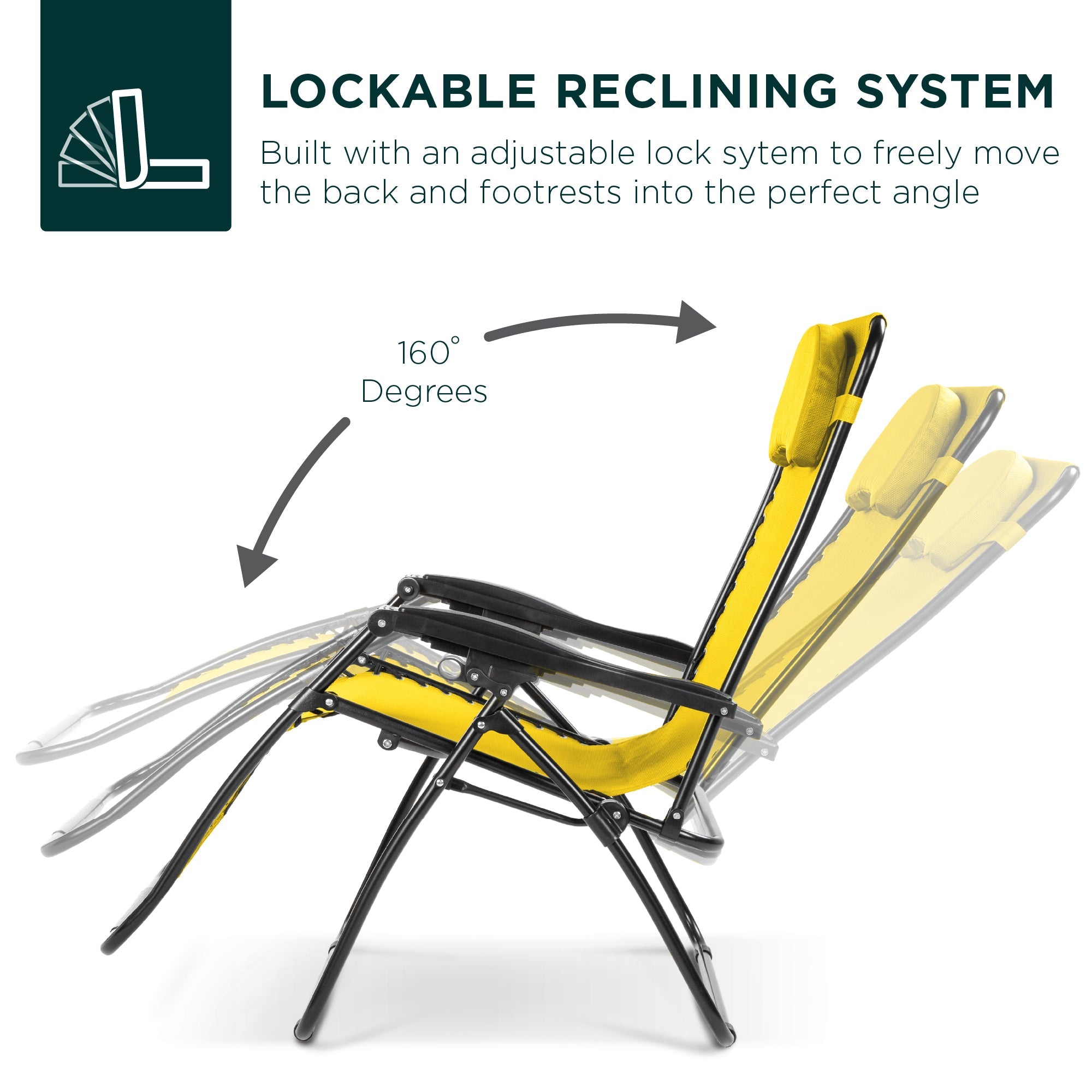 Oversized Reclining Zero Gravity Chair Lounger w/ Cup Holder, Pillow