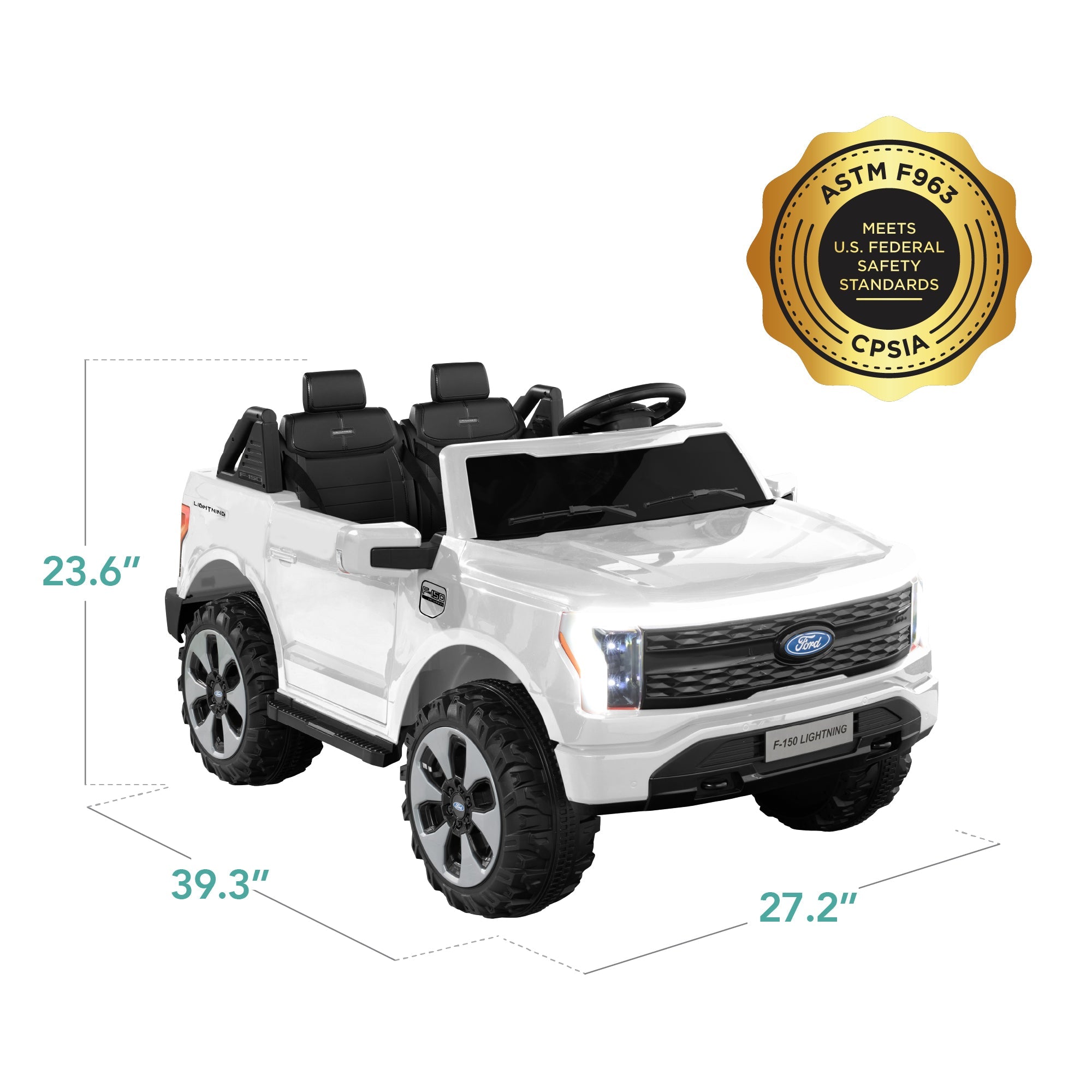 24V Kids Ride On Car Officially Licensed Ford Lightning w/ Remote, 2 Speeds