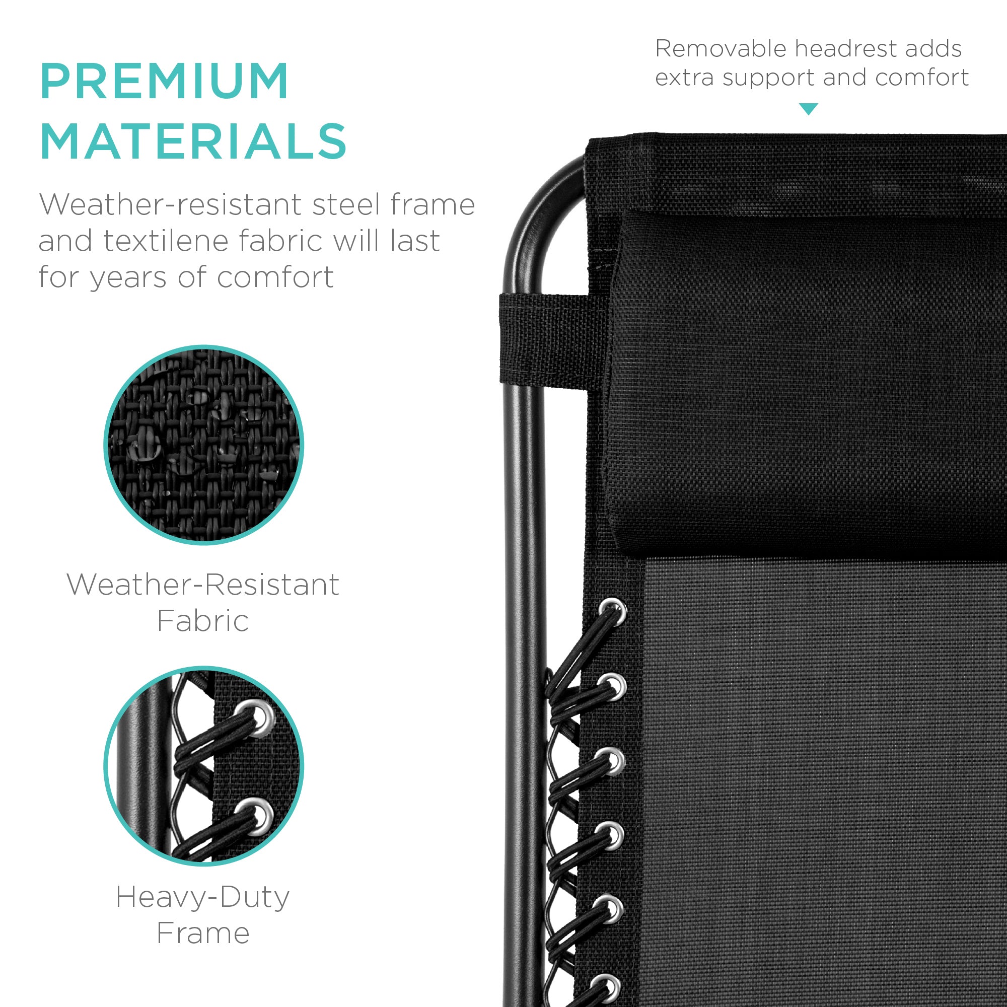 Set of 2 Adjustable Zero Gravity Patio Chair Recliners w/ Cup Holders