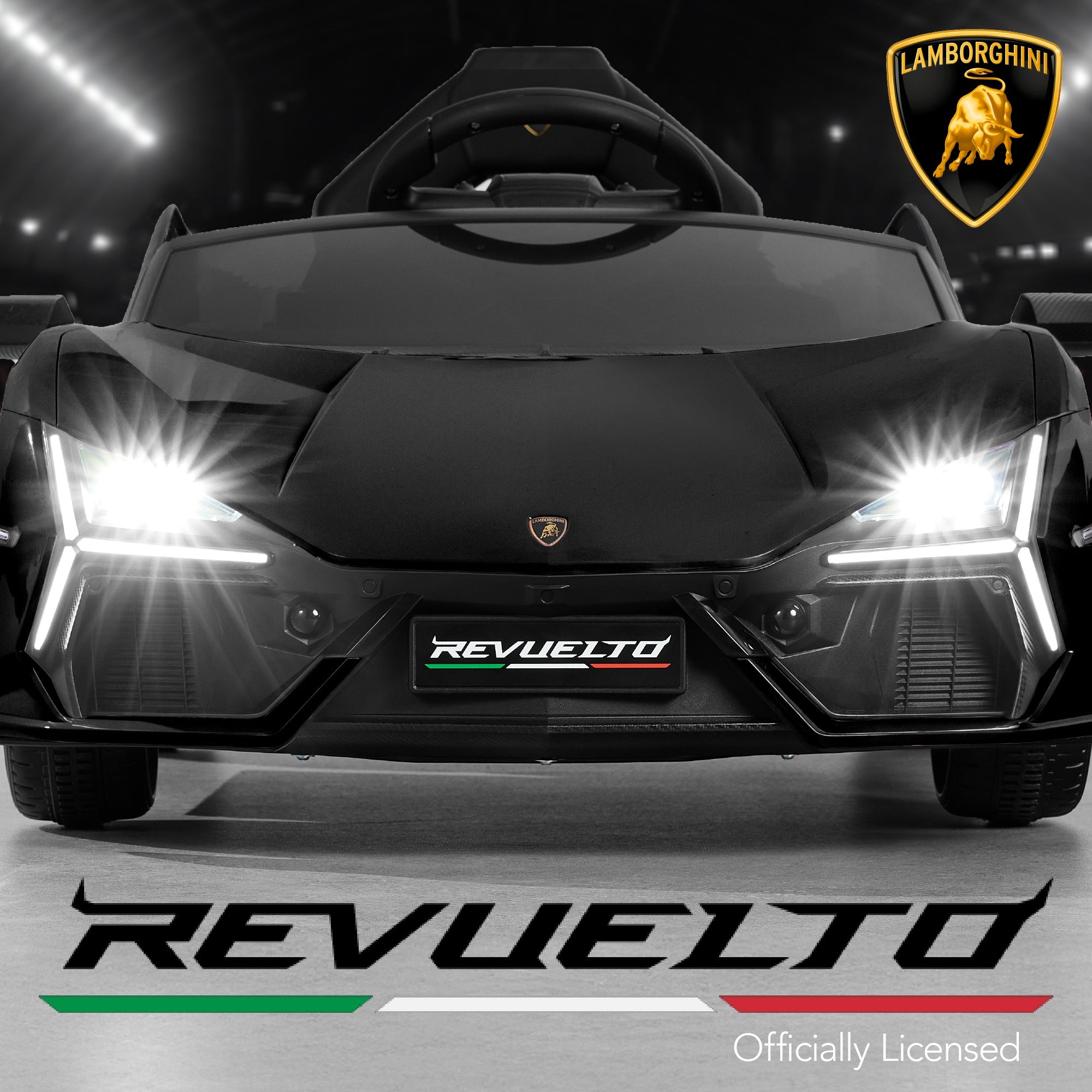 12V Kids Ride-On Car Officially Licensed Lamborghini Revuelto w/ Remote