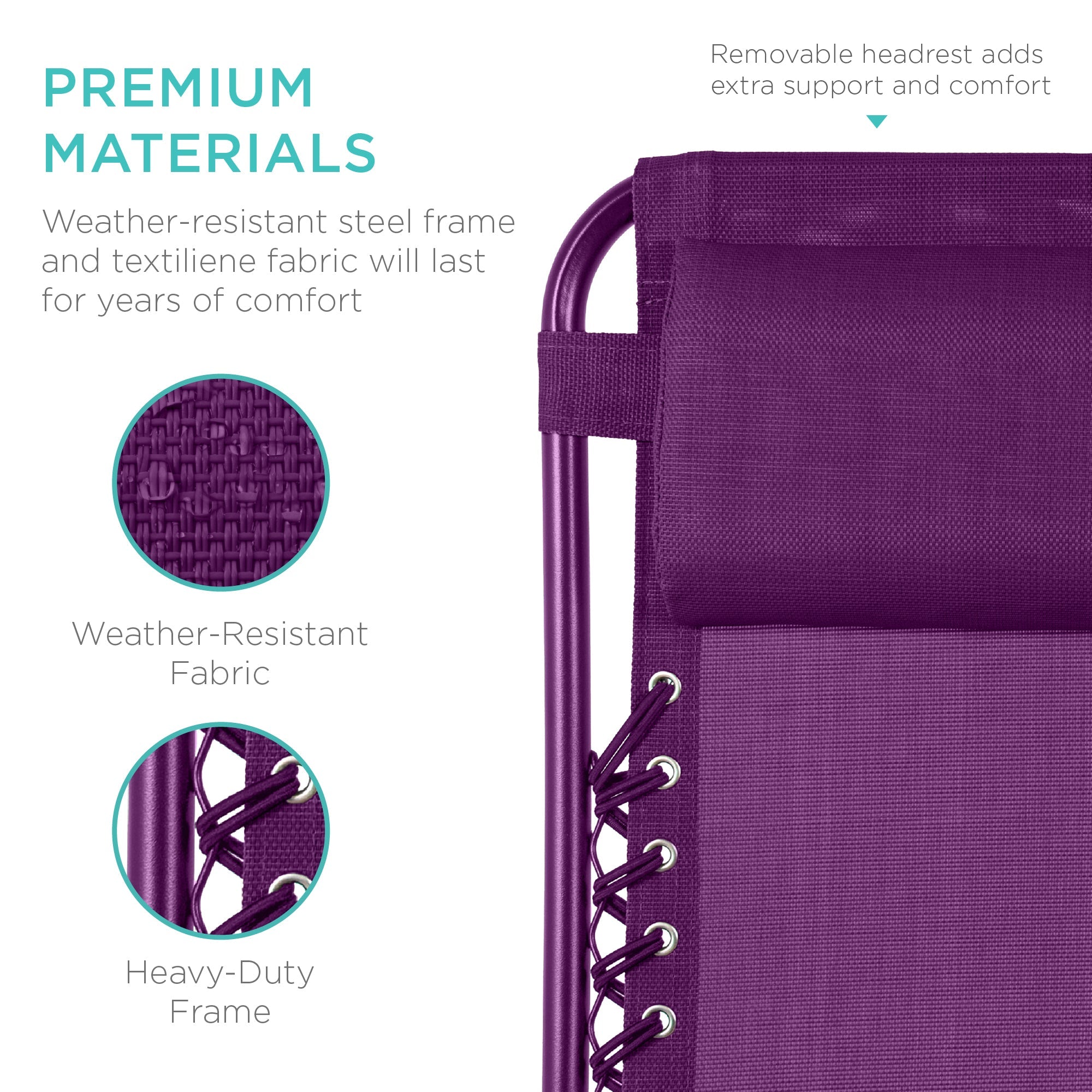 Set of 2 Adjustable Zero Gravity Patio Chair Recliners w/ Cup Holders