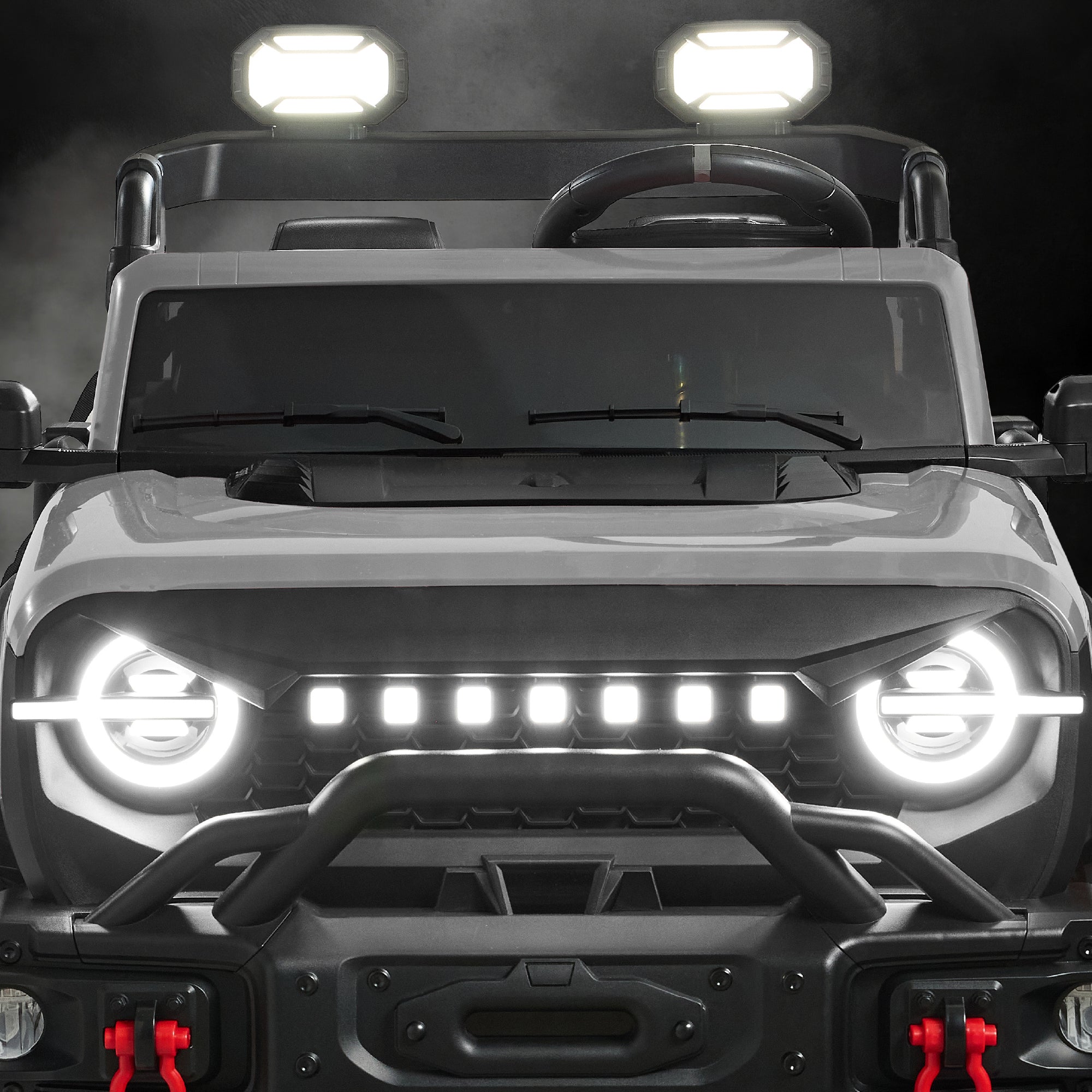 24V 2-Seater Electric Ride-On Car Truck w/ Parent Control, Bluetooth