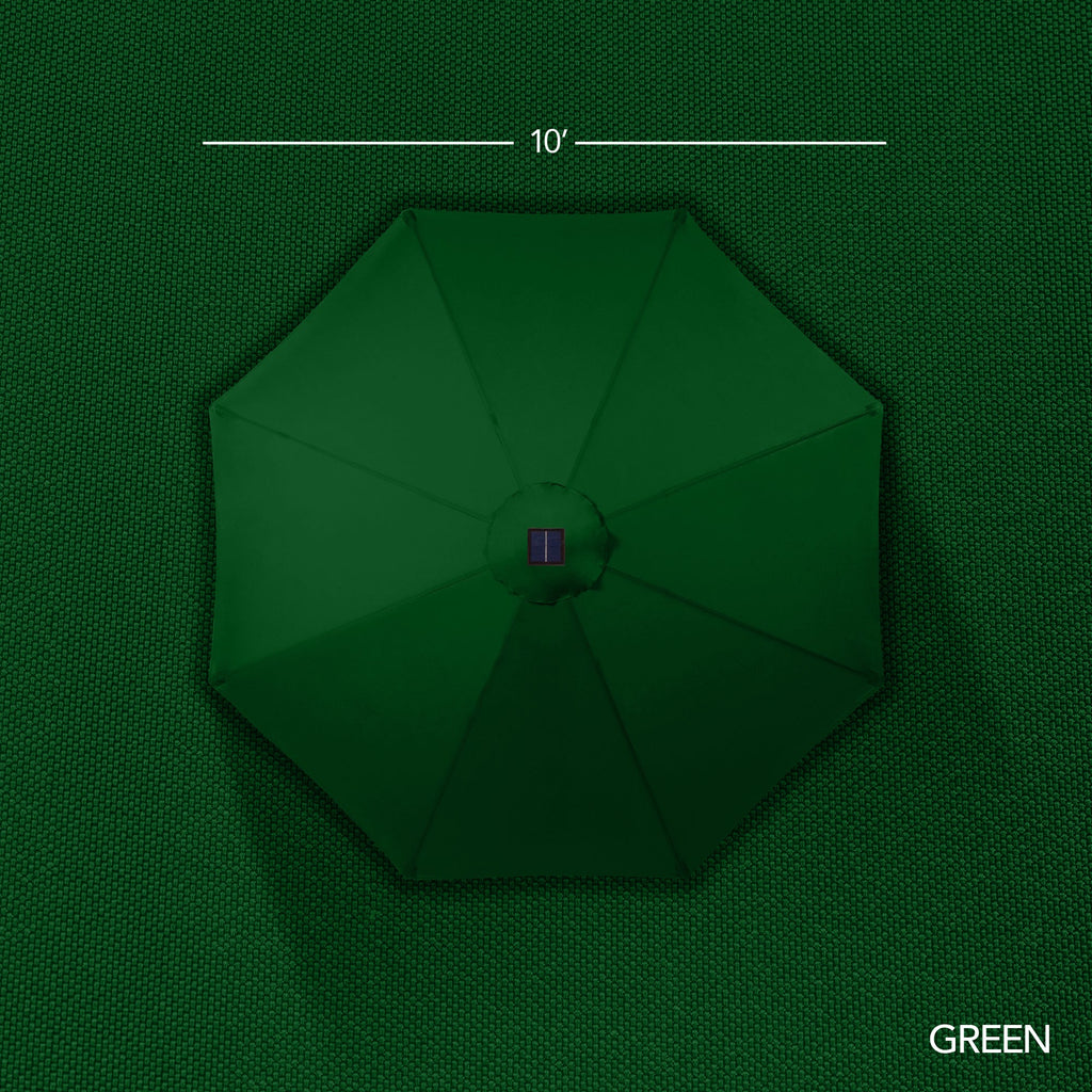 360 LED Rotating Cantilever Offset Patio Umbrella - 10ft