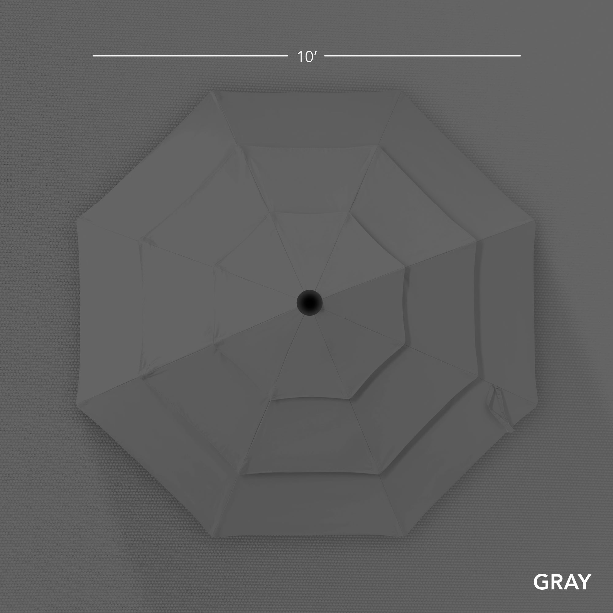 3-Tier Patio Umbrella w/ Tilt Adjustment, Crank - 10ft