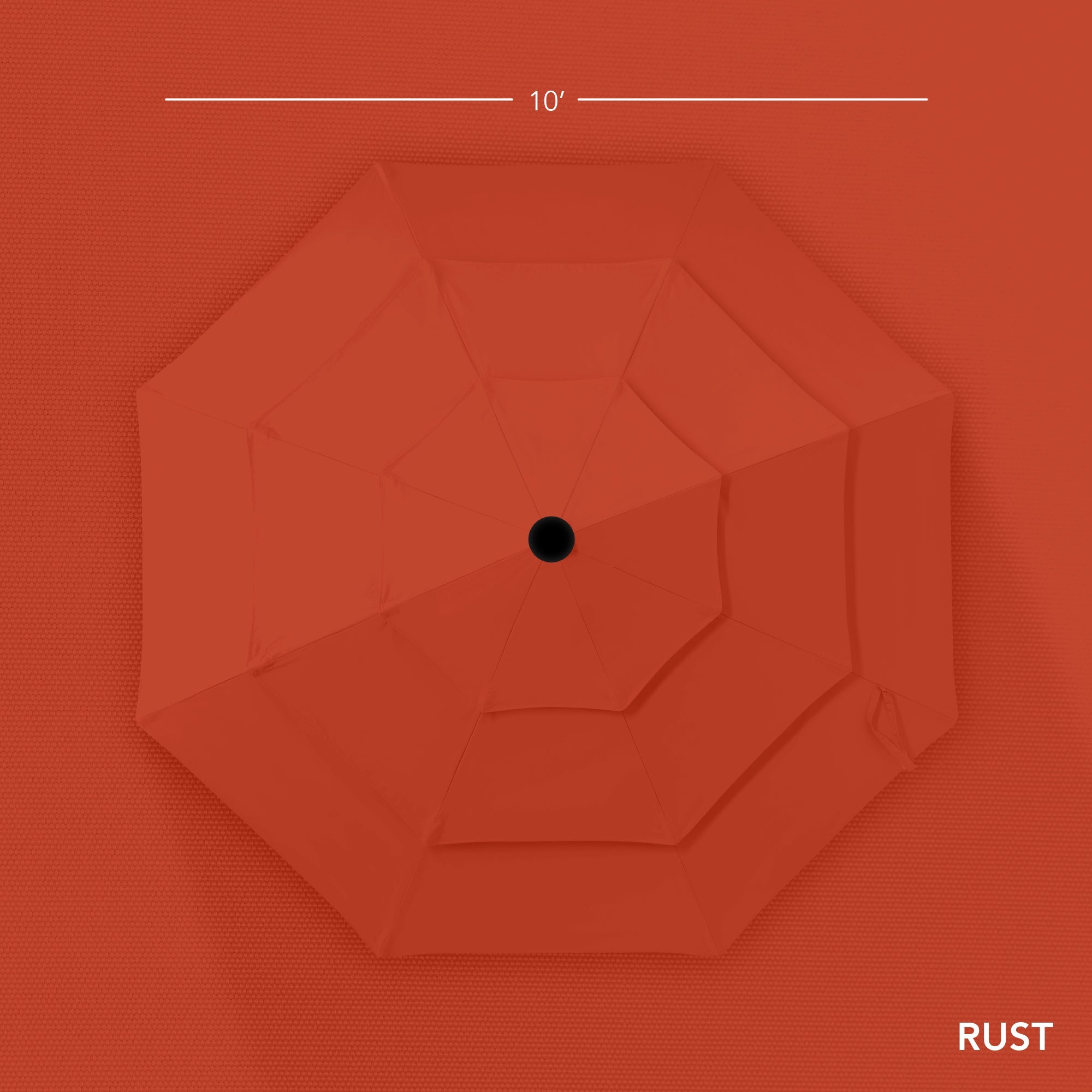 3-Tier Patio Umbrella w/ Tilt Adjustment, Crank - 10ft