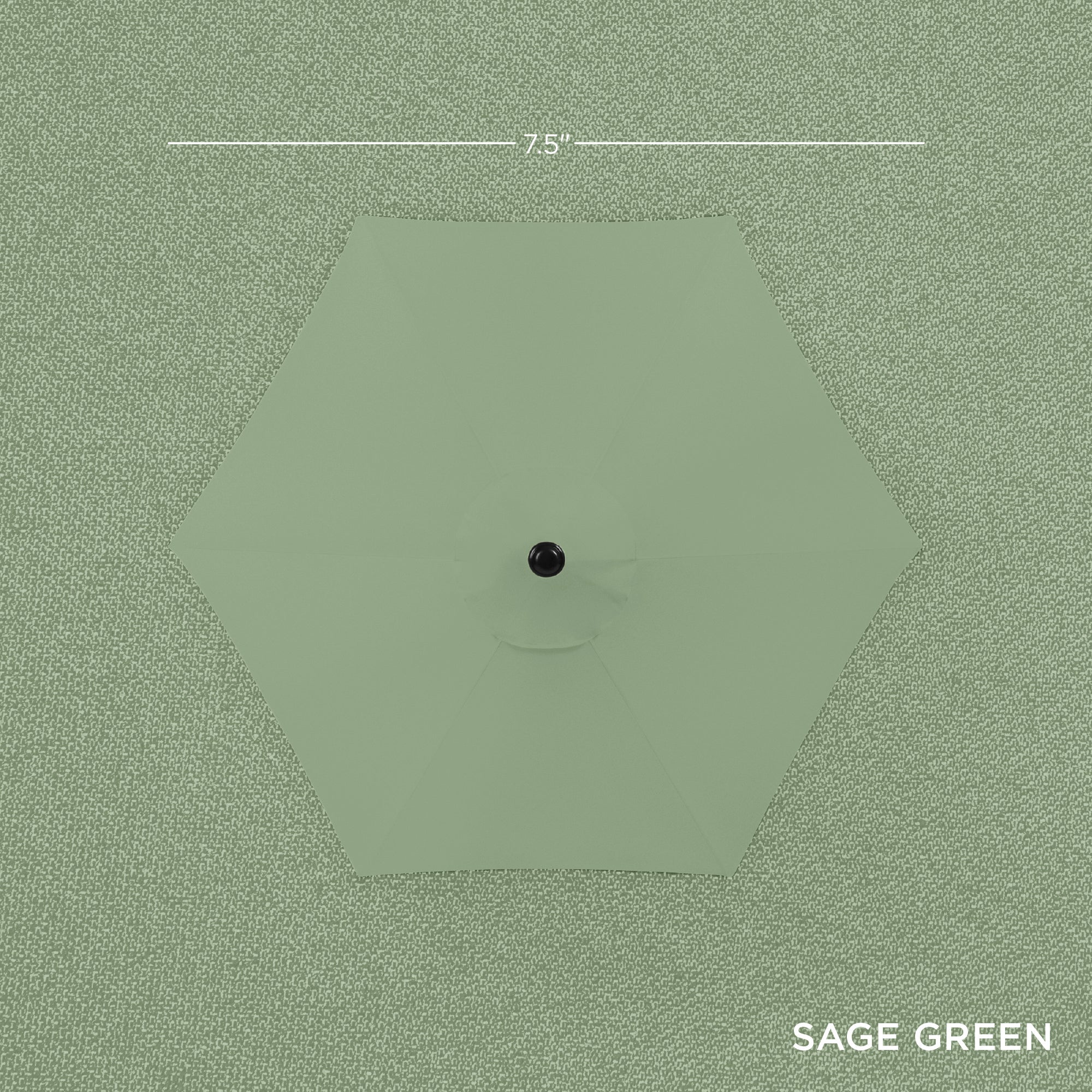 Outdoor Market Patio Umbrella w/ Push Button Tilt, Crank Lift - 7.5ft