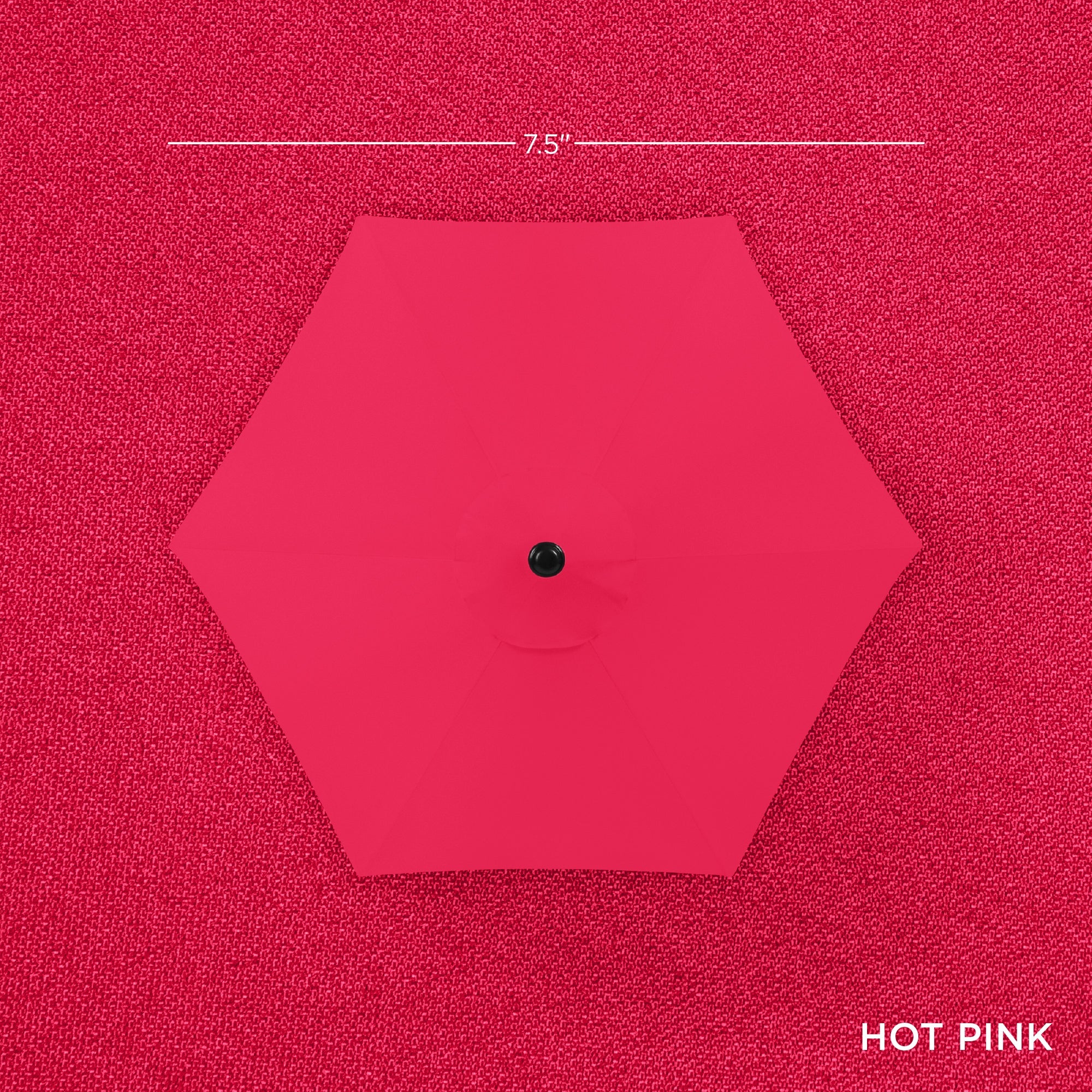 Outdoor Market Patio Umbrella w/ Push Button Tilt, Crank Lift - 7.5ft