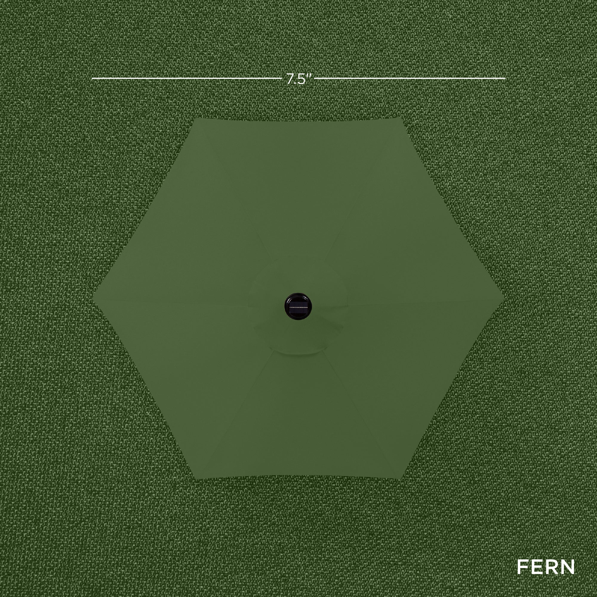 Outdoor Solar Patio Umbrella w/ Push Button Tilt, Crank Lift - 7.5ft