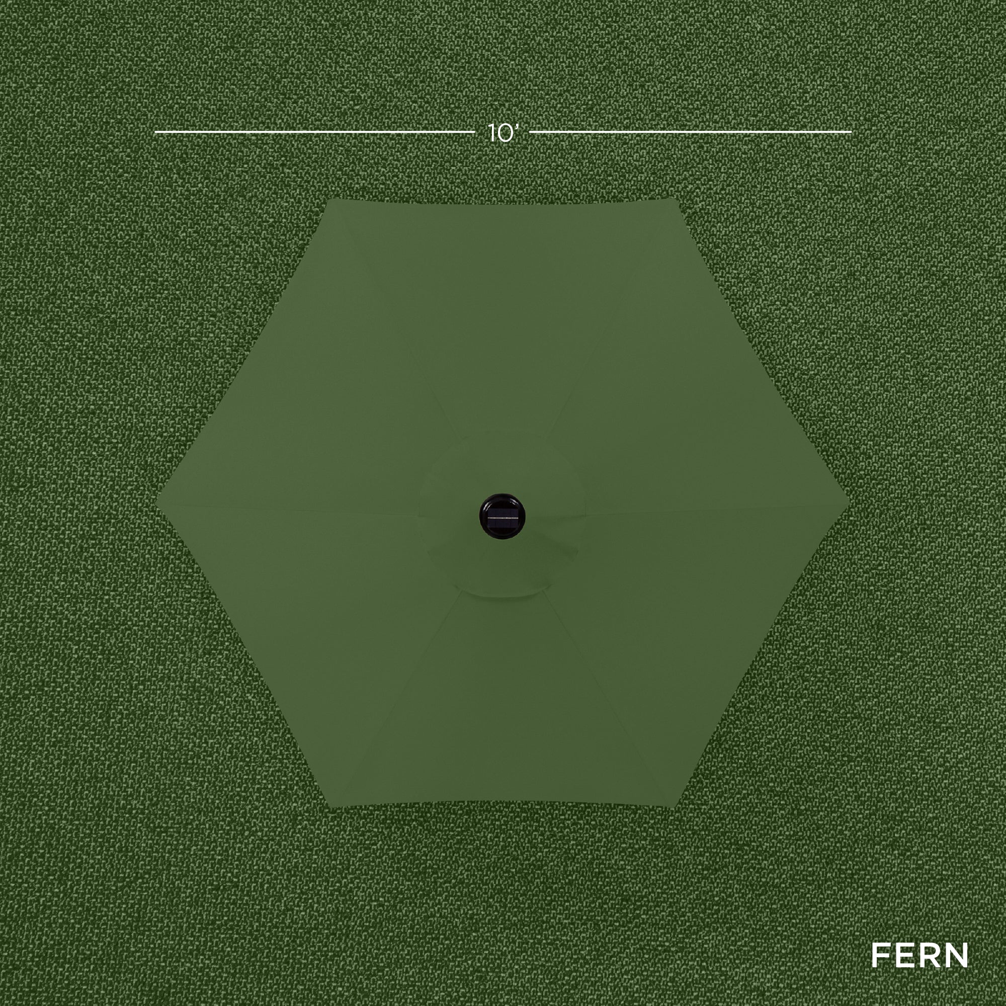 Outdoor Steel Market Patio Umbrella Decoration w/ Tilt, Crank Lift - 10ft