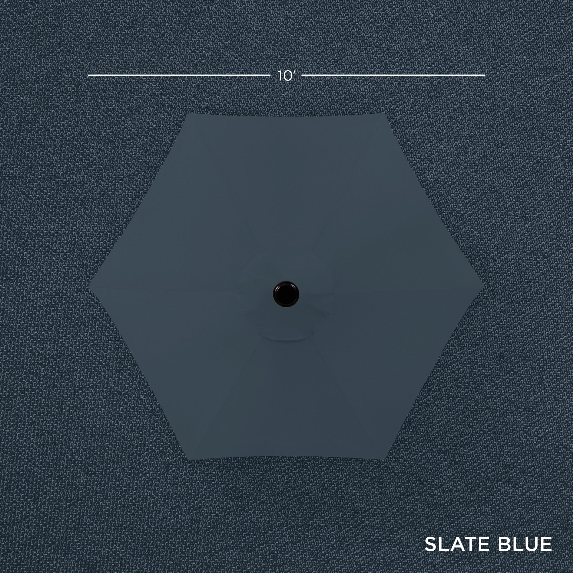 Outdoor Steel Market Patio Umbrella Decoration w/ Tilt, Crank Lift - 10ft