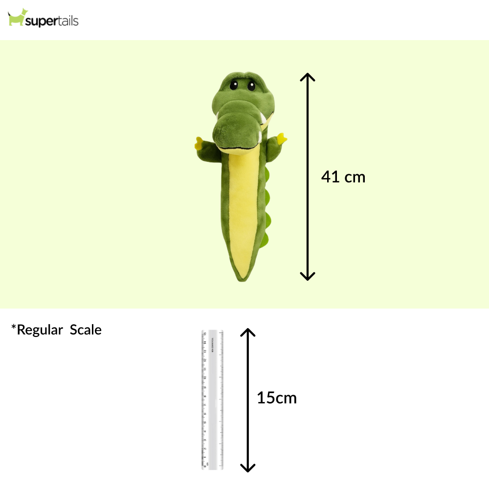 Talking Dog Club Gator Plush Toy for Dogs (Green)