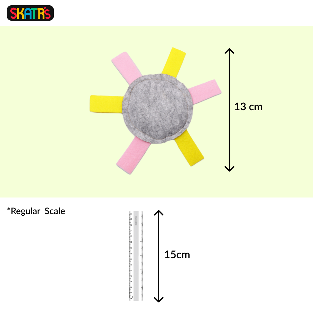 Skatrs Sunny Bun Sunflower Catnip Toy for Cats