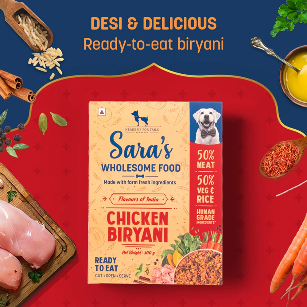 HUFT Sara's Wholesome Flavours Of India Chicken Biryani Dog Wet Food
