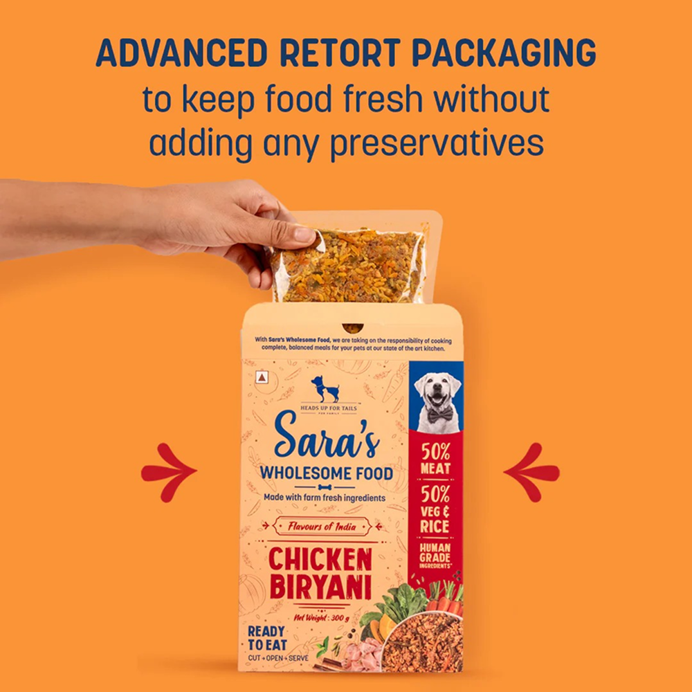 HUFT Sara's Wholesome Flavours Of India Chicken Biryani Dog Wet Food