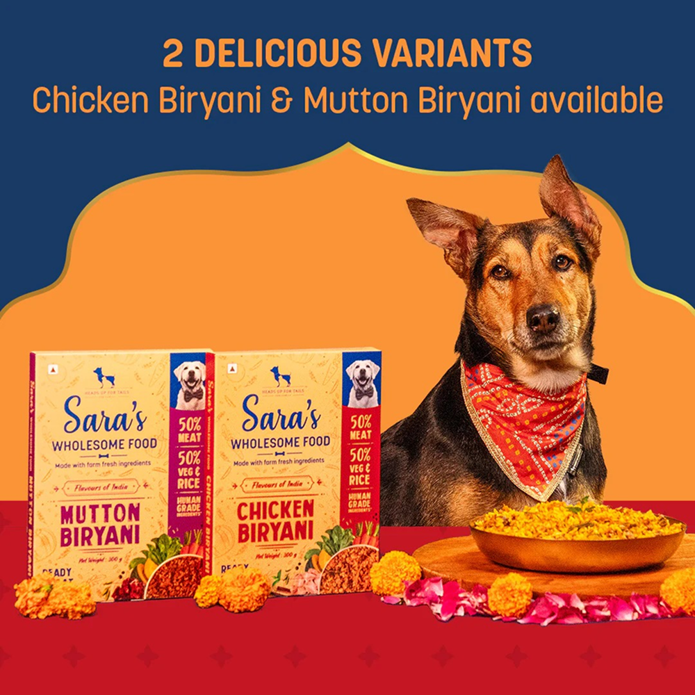 HUFT Sara's Wholesome Flavours Of India Chicken Biryani Dog Wet Food