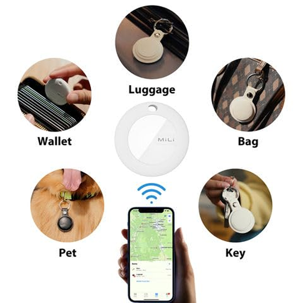 Mitag Anti Loss Device with Keychain Tracker (Black) | IOS