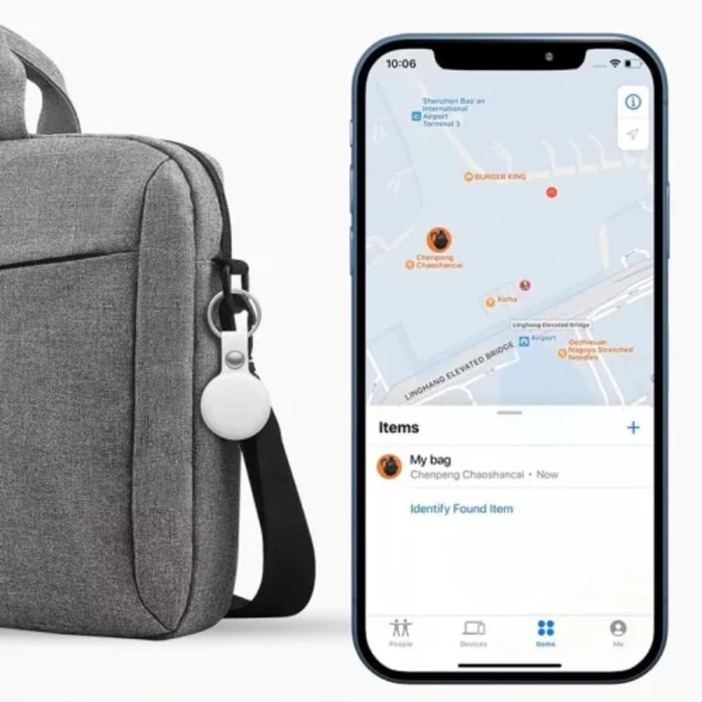 Mitag Anti Loss Device with Keychain Tracker (Black) | IOS