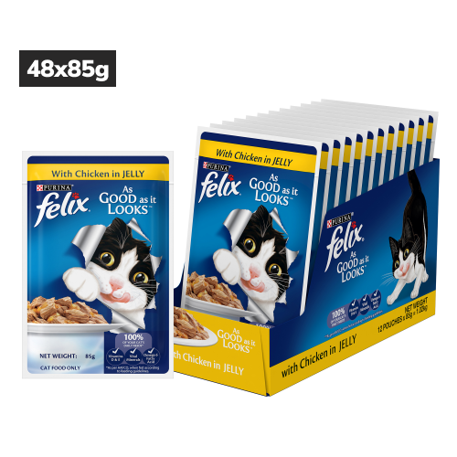 Purina Felix Chicken with Jelly Complete and Balanced Adult Cat Wet Food